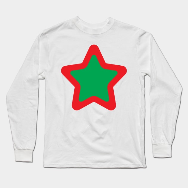 Christmas Star Long Sleeve T-Shirt by IconTees